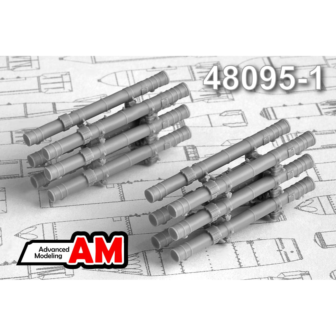 1:48 УР 9М120 'Атака' с пусковой установкой АПУ-6 - AMC48095-1