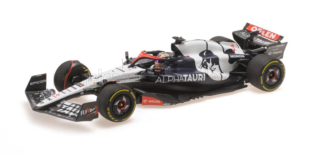 1:18 ALPHA TAURI F1  At04 Team Alpha Tauri №3 Hungarian Gp (2023) Daniel Ricciardo, Blue White - 117231203