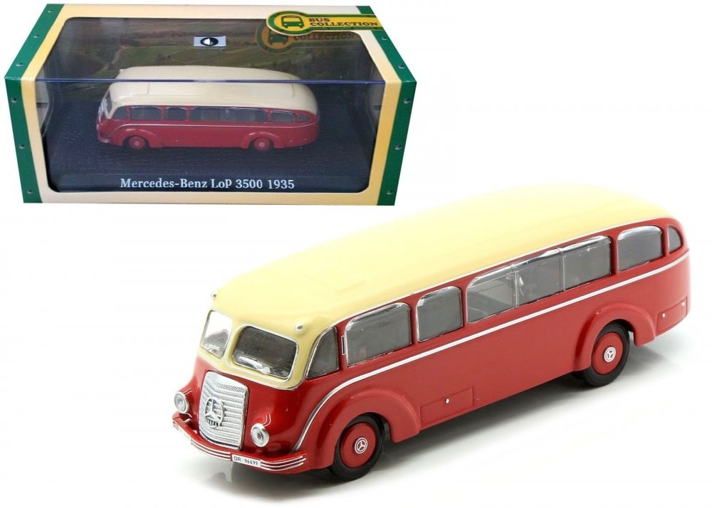 1:72 автобус MERCEDES-BENZ LoP 3500 1935 Red/Yellow - 7163126