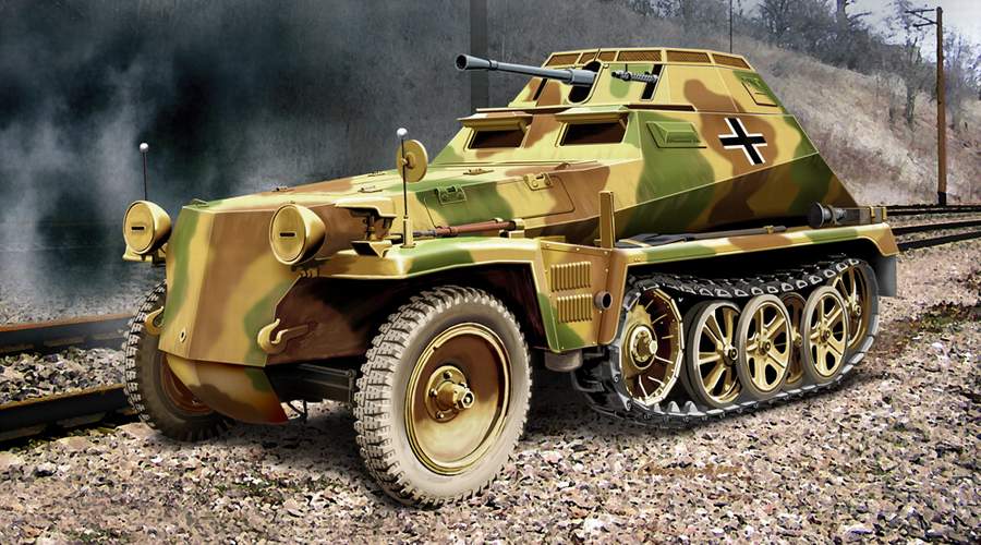1:72 Сборная модель Sd.Kfz 250/9 Немецкий легкий бронетранспортер - 72247