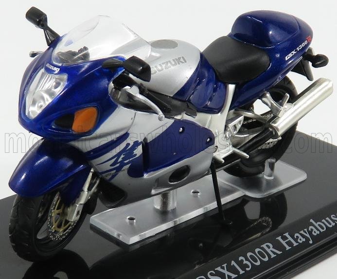 1:24 SUZUKI Gsx1300r Hayabusa , Blue Met Silver - AHSBK111-4110111