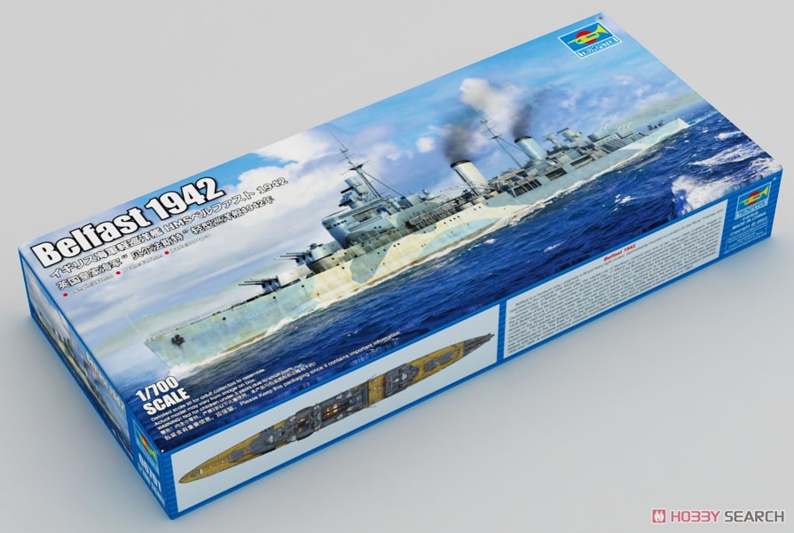 1:700 Сборная модель HMS Belfast 1942 - 06701
