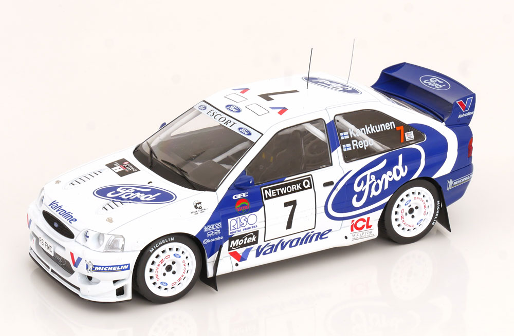 1:18 FORD Escort WRC No 7  RAC Rally, Kankkunen/Repo (1998) - 18RMC170A