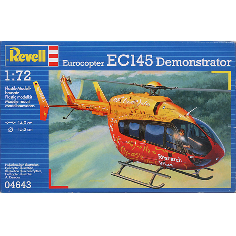 1:72 Сборная модель Вертолет Eurocopter EC-145 Demonstrator (Еврокоптер) - 04643