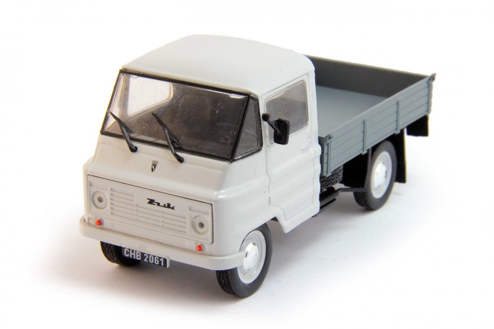 1:43 ZUK A-11B, Автолегенды СССР 163, белый с серым - AL163