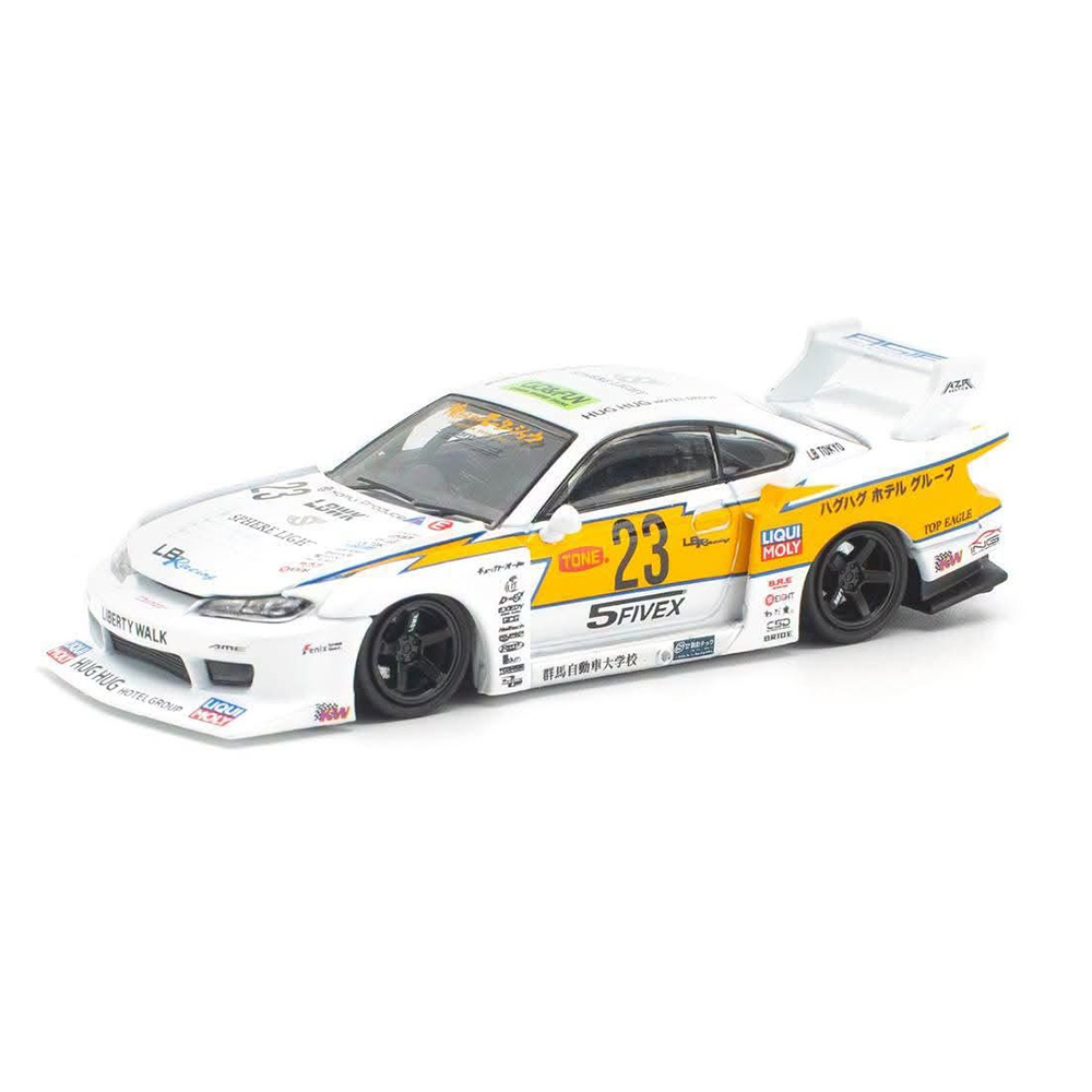 1:64 NISSAN LB Super Silhouette S15 Silvia, white / orange - PR640529