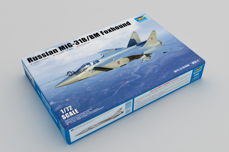 1:72 Сборная модель Советский истребитель-перехватчик МиГ-31Б/БМ (Foxhound) - 01680