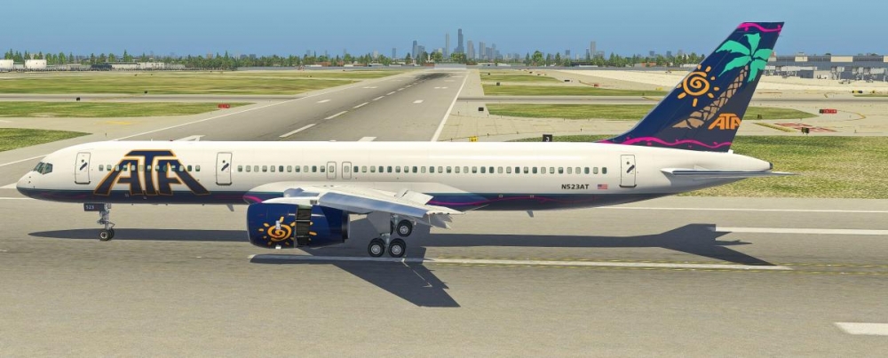 1:144 Сборная модель самолета Boeing 757-200 Ata - 14416