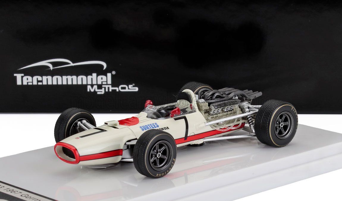 1:43 HONDA F1 Ra273 №7 German Gp (1967) John Surtees, White - TM43-58A