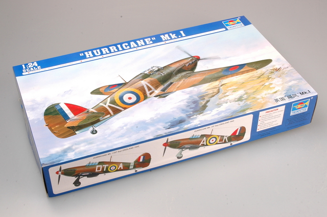 1:24 Сборная модель Британский истребитель Hawker HURRICANE Mk.I - 02414