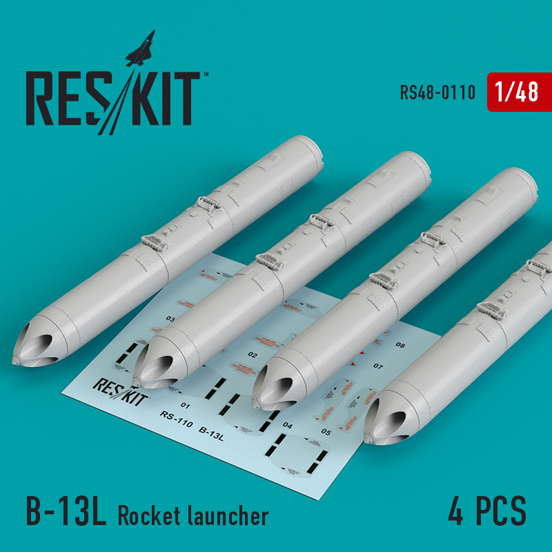 1:48 B-13L Rocket launcher (4 pcs) - RS48-0110