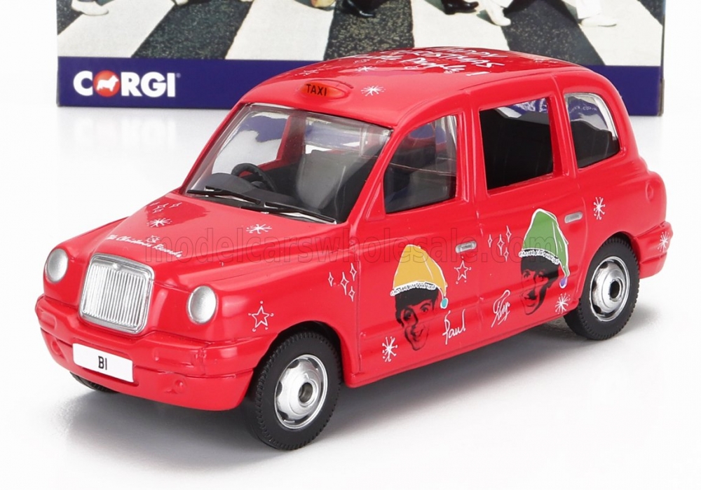 1:36 AUSTIN London Taxi Lti Tx4 (2007) - The Beatles - Christmas Taxi, Dark Pink - CC85933