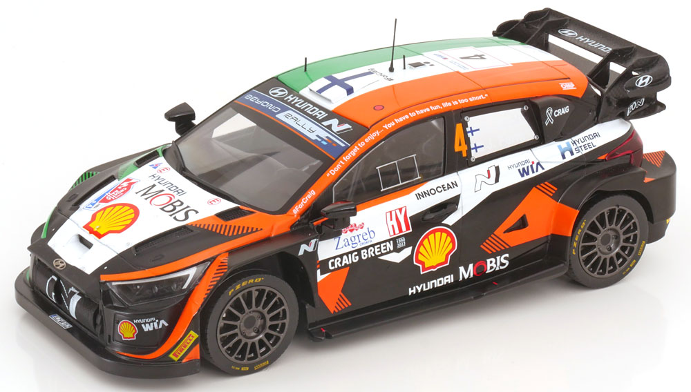 1:18 HYUNDAI i20 N Rally1 No 4  Rally Croatia, Lappi/Ferm (2023) - 18RMC160B