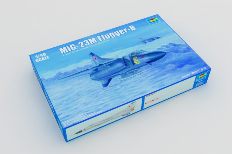 1:48 Сборная модель Советский истребитель-бомбардировщик МиГ-23М - 02853