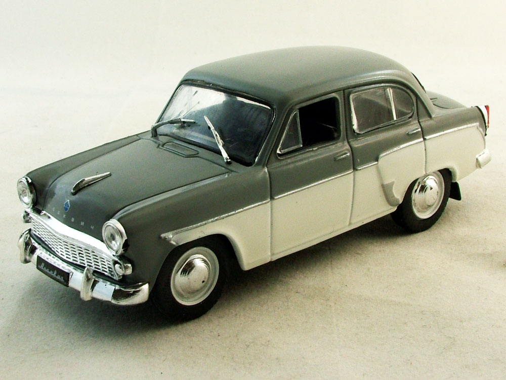 1:43 МОСКВИЧ 407, Автолегенды СССР. Лучшее 4, серо-белый - ALL004