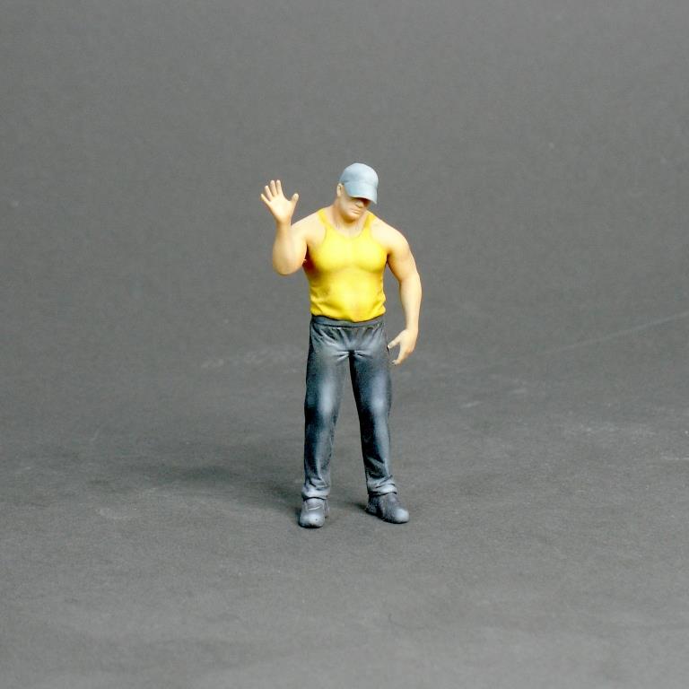 1:24 Фигура Мужчина стоит (масштаб 1:24) Вариант 10, окрашенная - MPF24-076okr
