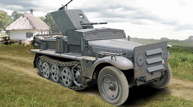 1:72 Сборная модель Бронетранспортёр 37mm PaK 35/36 auf Sd.Kfz 10 - 72281
