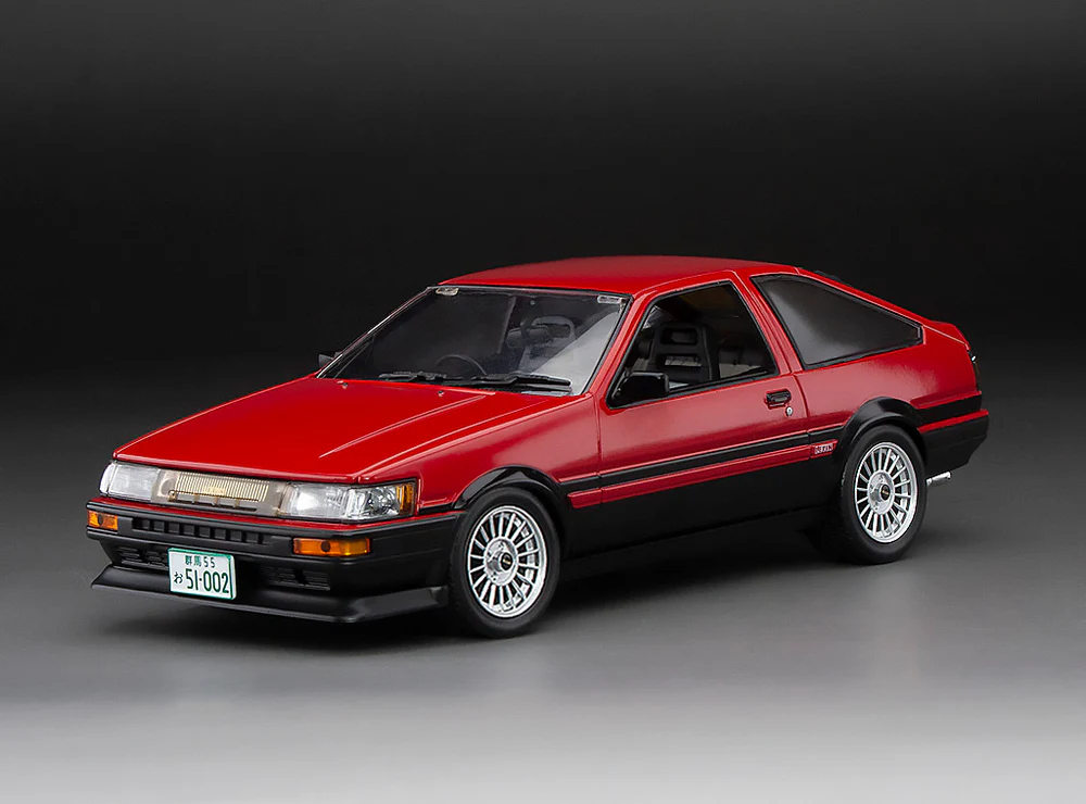1:24 TOYOTA Corolla Levin (AE86) (1985), Red/Black - 51002