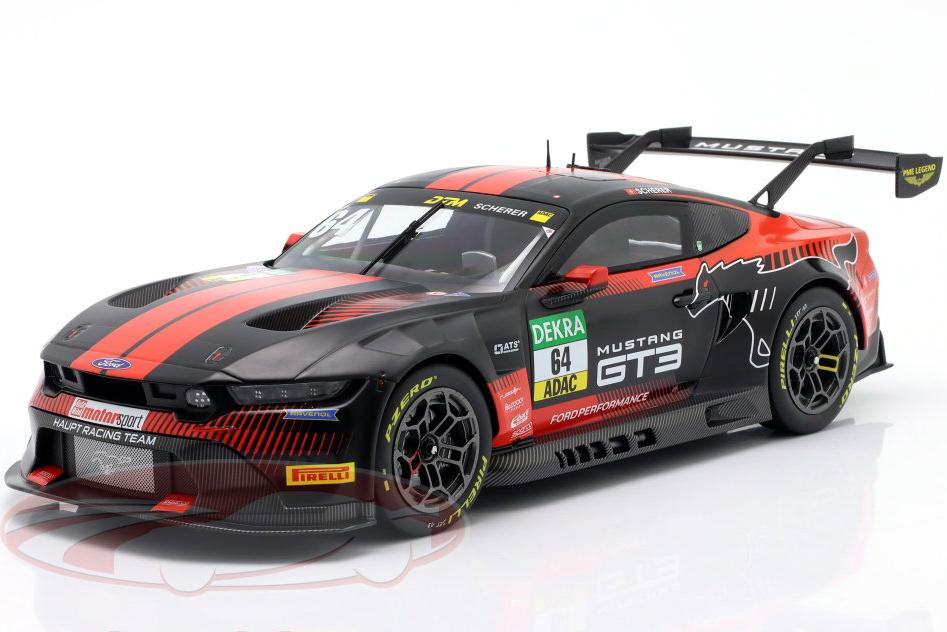 1:18 FORD Mustang GT3 / Black Version №64  DTM Oschersleben Fabio Scherer (2025) - HRT-I-GT3-DTM-25-1864-BL