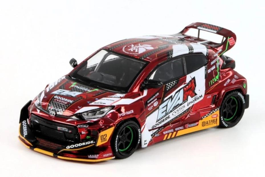 1:64 TOYOTA GR Yaris EVAR, red/white - PR640126
