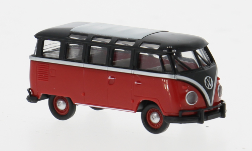 1:87 VOLKSWAGEN T1b Samba (1960) black/red - 31852