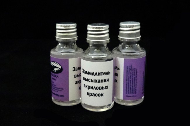 Замедлитель высыхания для акриловых красок (объем 30 мл) - AH2025