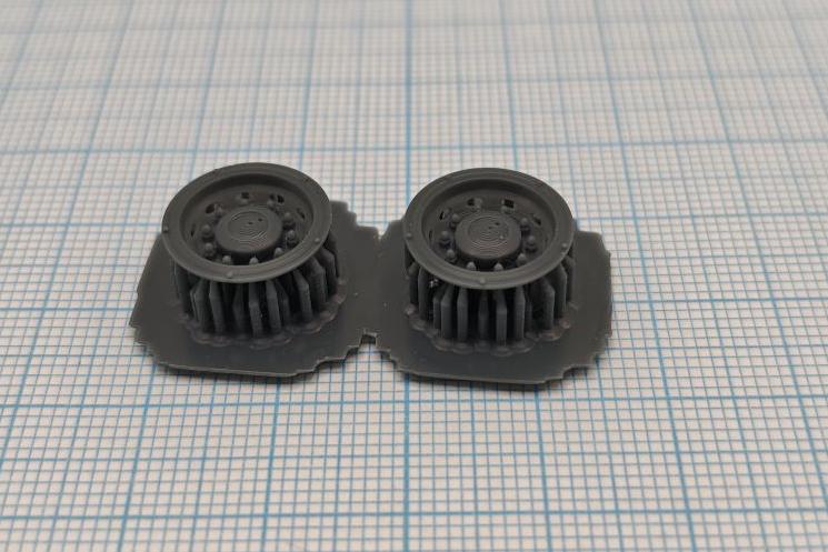 1:43 Колпак задний 22,5 неокрашенный, комплект 2 шт. (тип 2) - ST1727-024