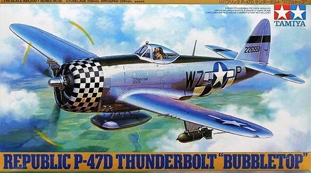 1:48 Сборная модель P-47D Thunderbolt 'Bubbletop' - 61090