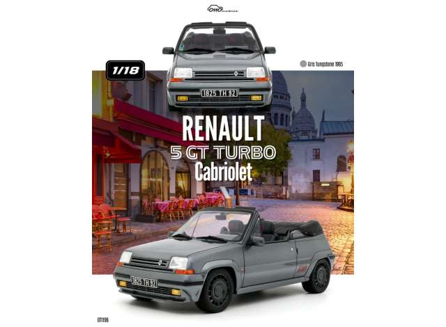 1:18 Renault 5 GT Turbo Cabriolet *Resin series*, gris tungstene 1995 - OT1196