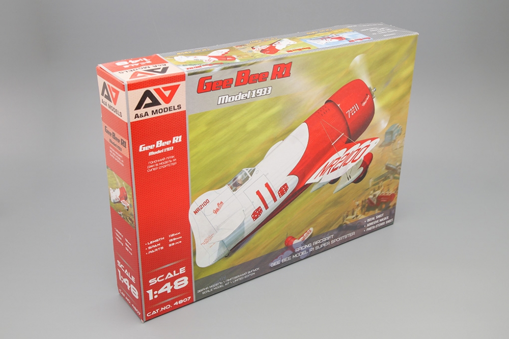 1:72 Сборная модель Самолет Gee Bee R1 - АА4807