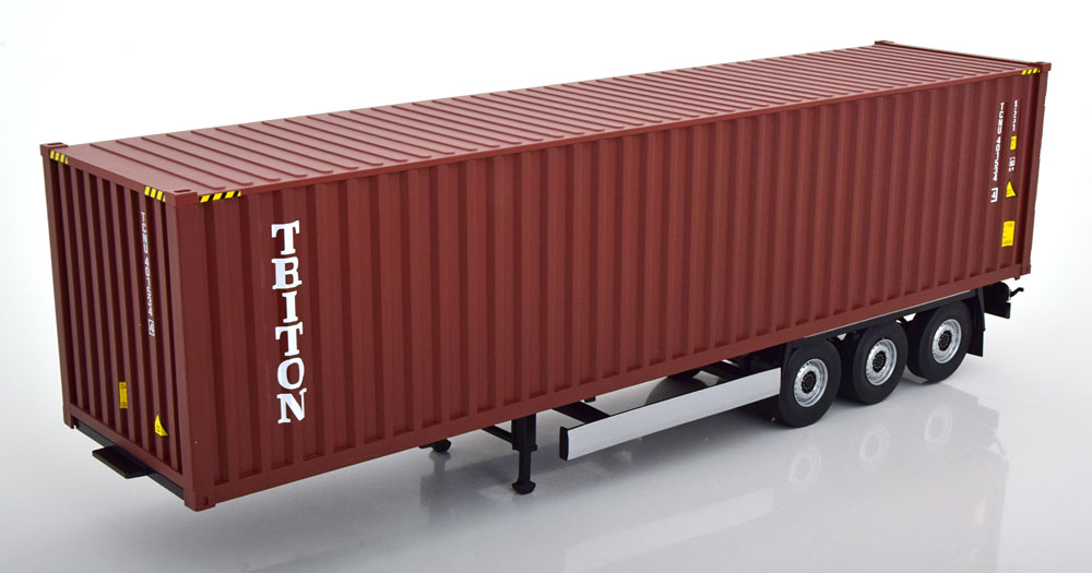 1:24 SONSTIGES Containerauflieger Triton, dark red/black - S2400501