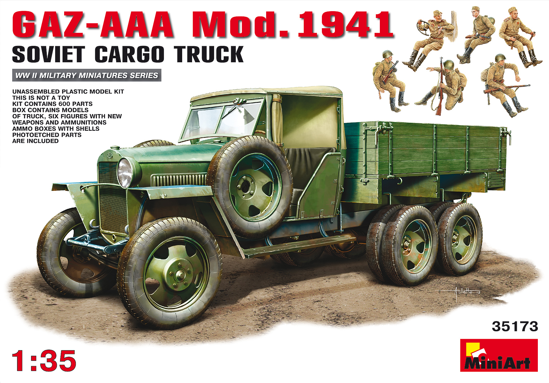 1:35 Сборная модель AAA Mod. 1941 SOVIET CARGO TRUCK - 35173