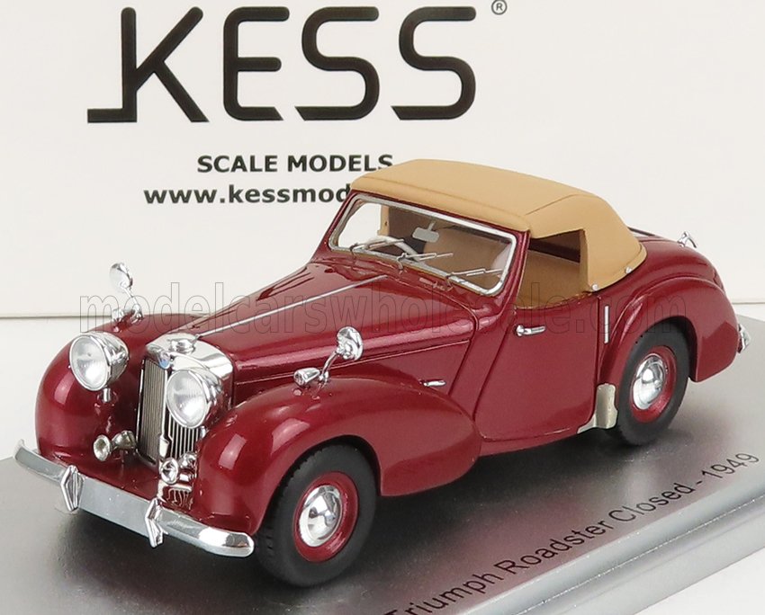1:43 TRIUMPH Roadster Closed (1949), Red Met Beige - KE43057001
