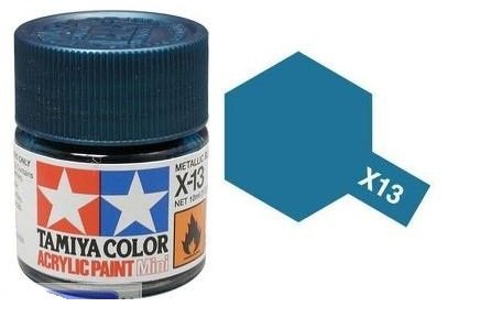 X-13 Metallic Blue (краска акриловая, глянцевый синий металлик), 10 мл. - 81513
