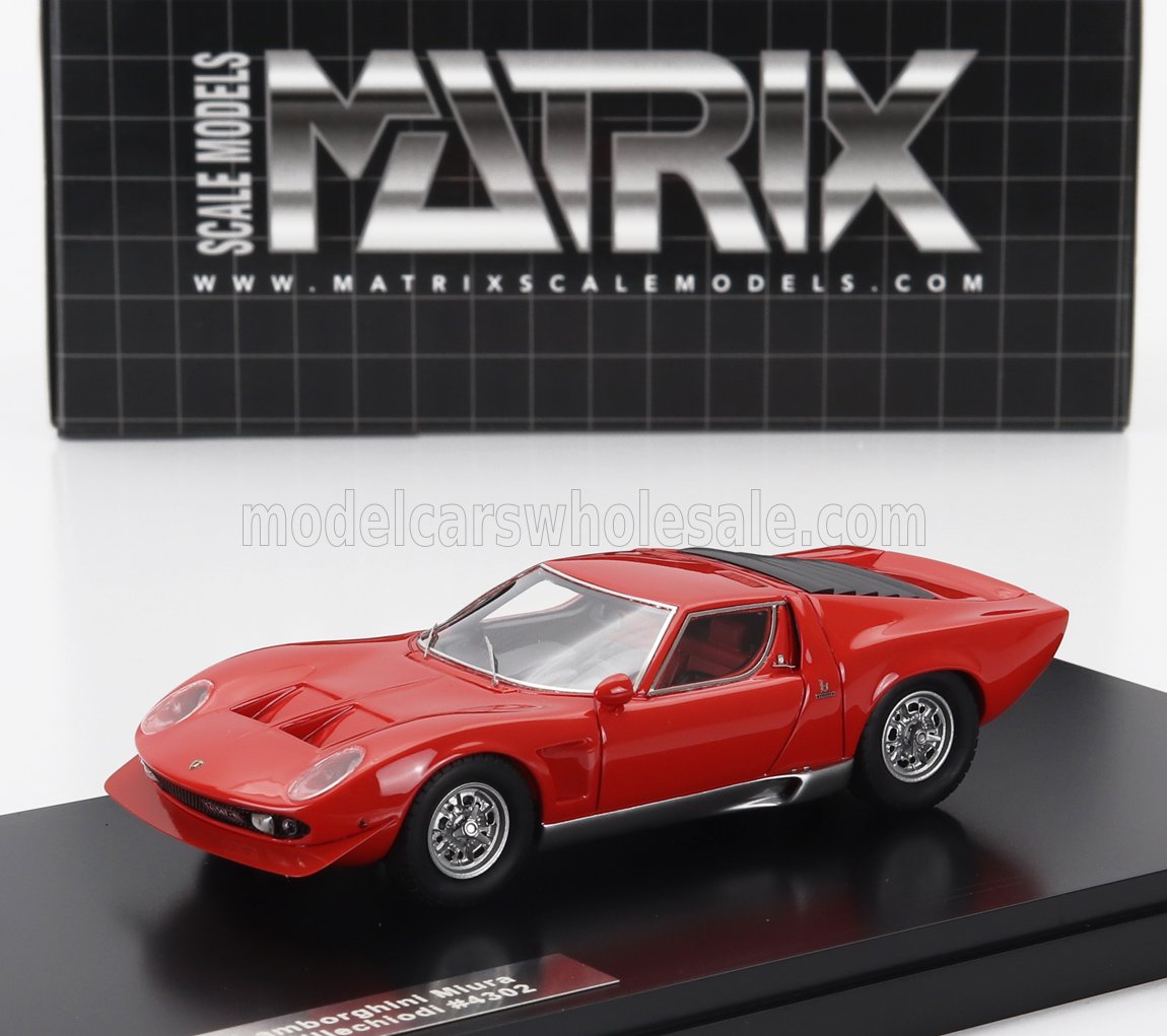 1:43 LAMBORGHINI Miura P400s Millechiodi (1969), Red - MX51207-012