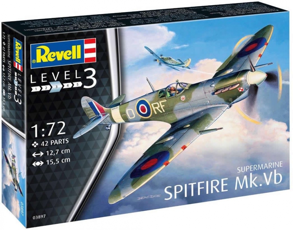 1:72 Сборная модель Британский истребитель Supermarine Spitfire MK.Vb - 03897