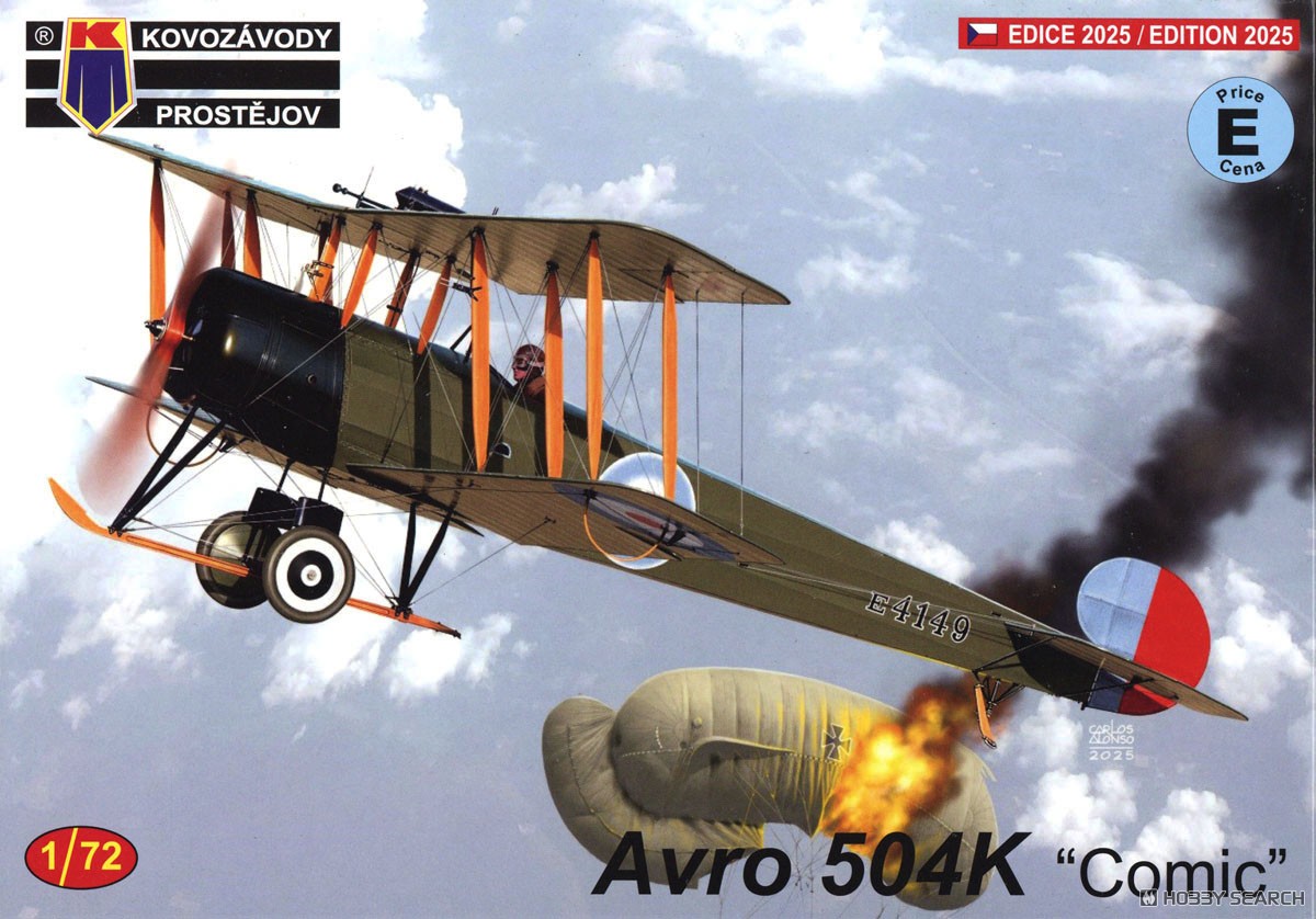 1:72 Сборная модель Avro 504K 'Comic' - KPM0494