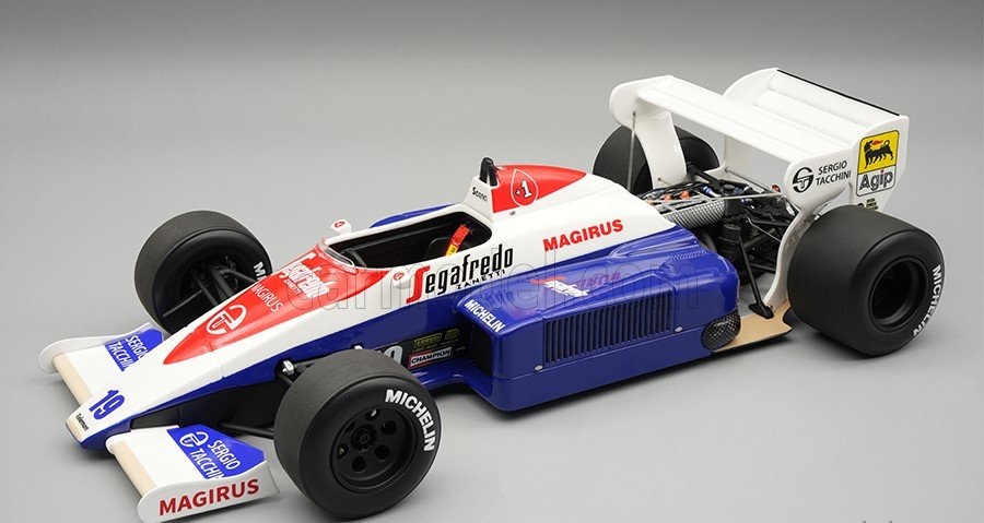 1:18 Toleman F1 TG184 HART TURBO №19 3rd British GP (1984) Ayrton Senna - TM18-369A