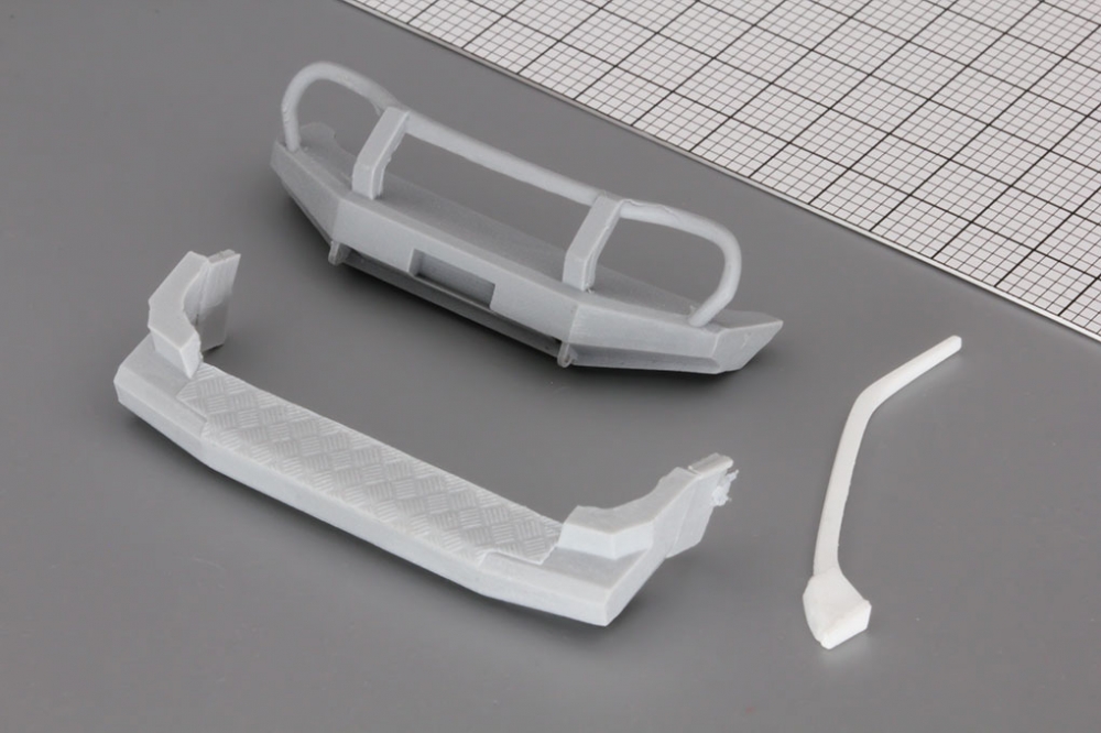 1:43 Комплект для внедорожного тюнинга (бампера, шноркель) Chevrolet Niva (Нива-Шевроле) - GM017