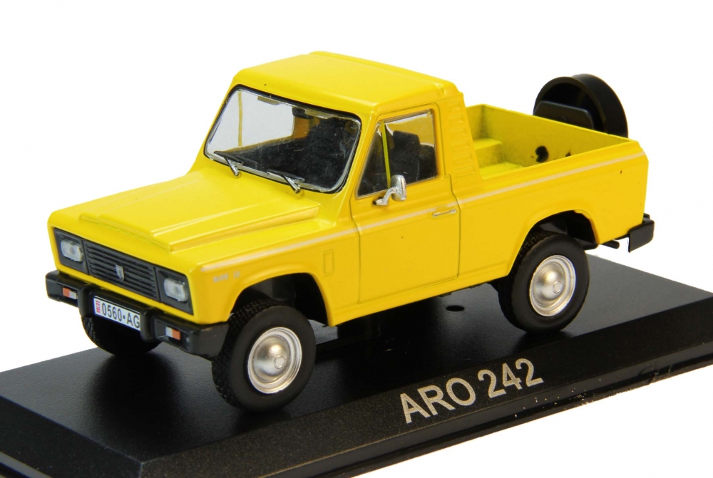 1:43 ARO 242 пикап, Автолегенды СССР 177, желтый - AL177