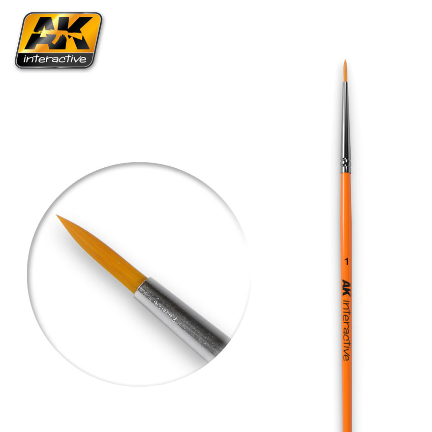 Кисть круглая ROUND BRUSH 1 SYNTHETIC - AK-603