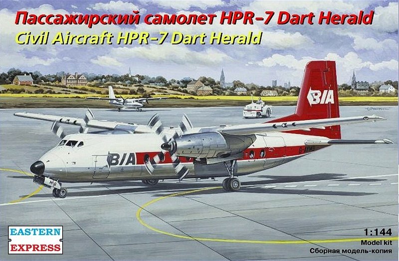1:144 Сборная модель Пассажирский самолет HPR-7 Dart Herald - 144125