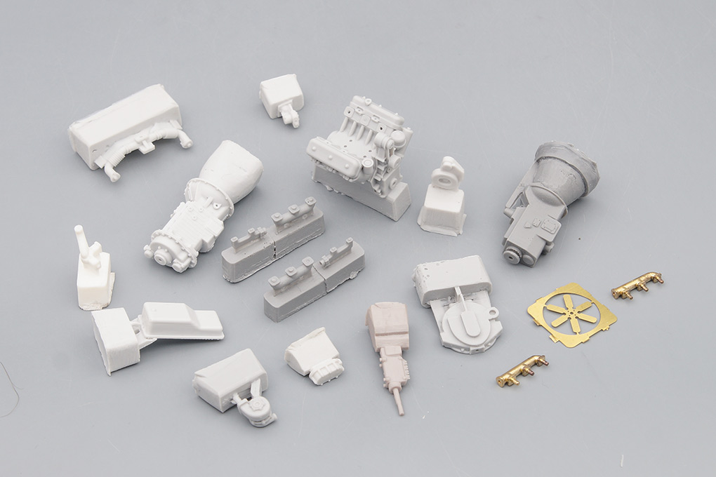 1:43 Сборная модель Ярославский двигатель-236БЕ (Минский-5337 и поздние Минский, УРАЛ-4320-41) - UMI021