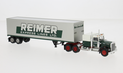 1:87 KENWORTH W 900 Koffer-SZ Reimer (1977), green/white - 86258