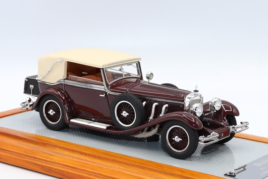 1:43 Mercedes-Benz 710SS 1929 cabriolet Castagna sn36269 Current Closed Car, Burgundy - IL43160