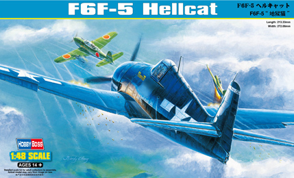 1:48 Сборная модель Самолет F6F-5 Hellcat - 80339