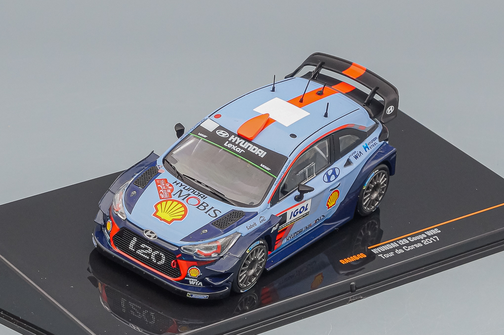 1:43 HYUNDAI i20 Coupe WRC Tour de Corse (2017), blue - RAM646-X1