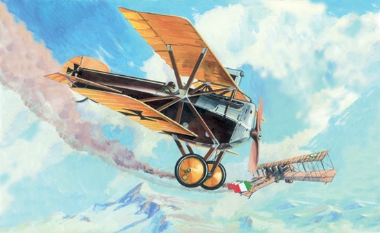 1:72 Сборная модель Немецкий истребитель Hansa-Brandenburg D.I - 72164