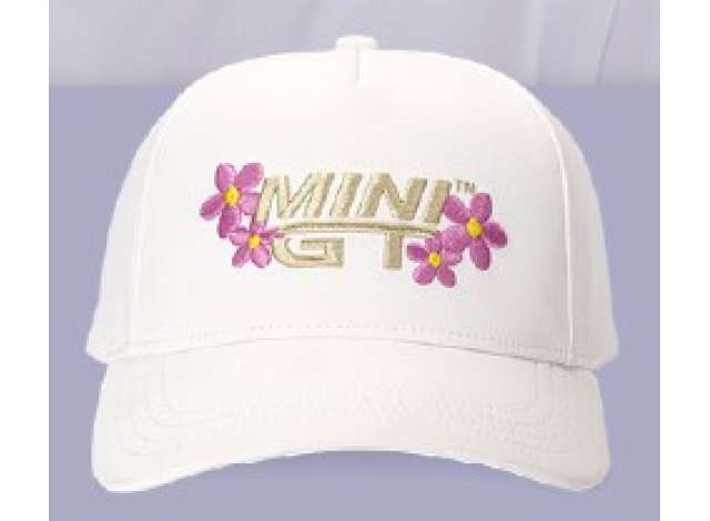 Бейсболка MINI GT «Pink Floral», white - MGTOM038