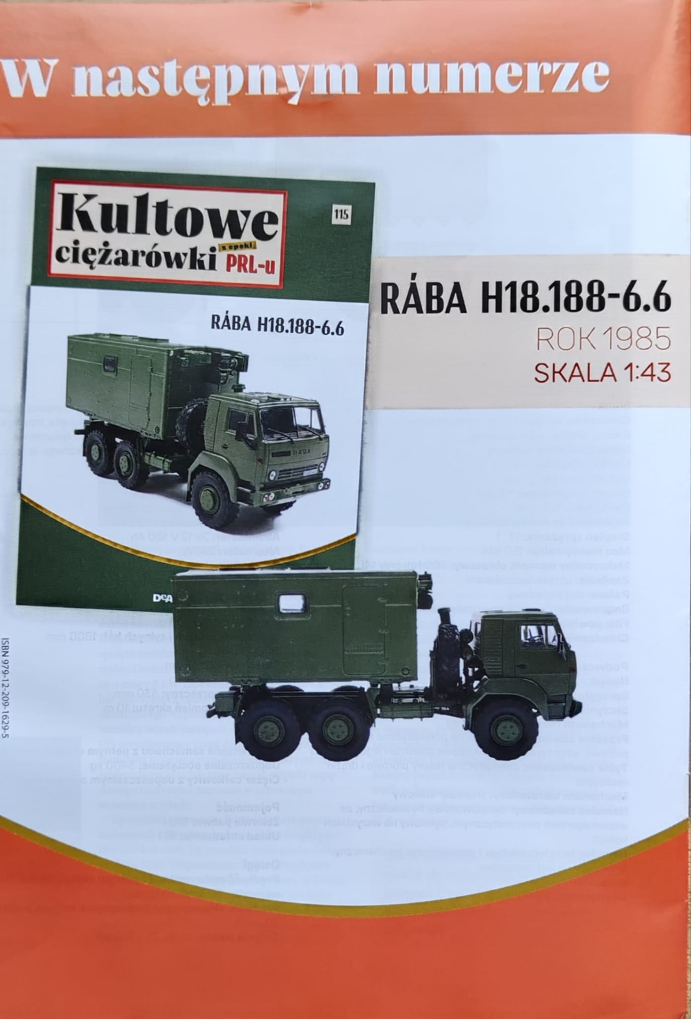 1:43 RABA H18.188-6.6, Kultowe Ciezarowki PRL-u 115 - kulC115